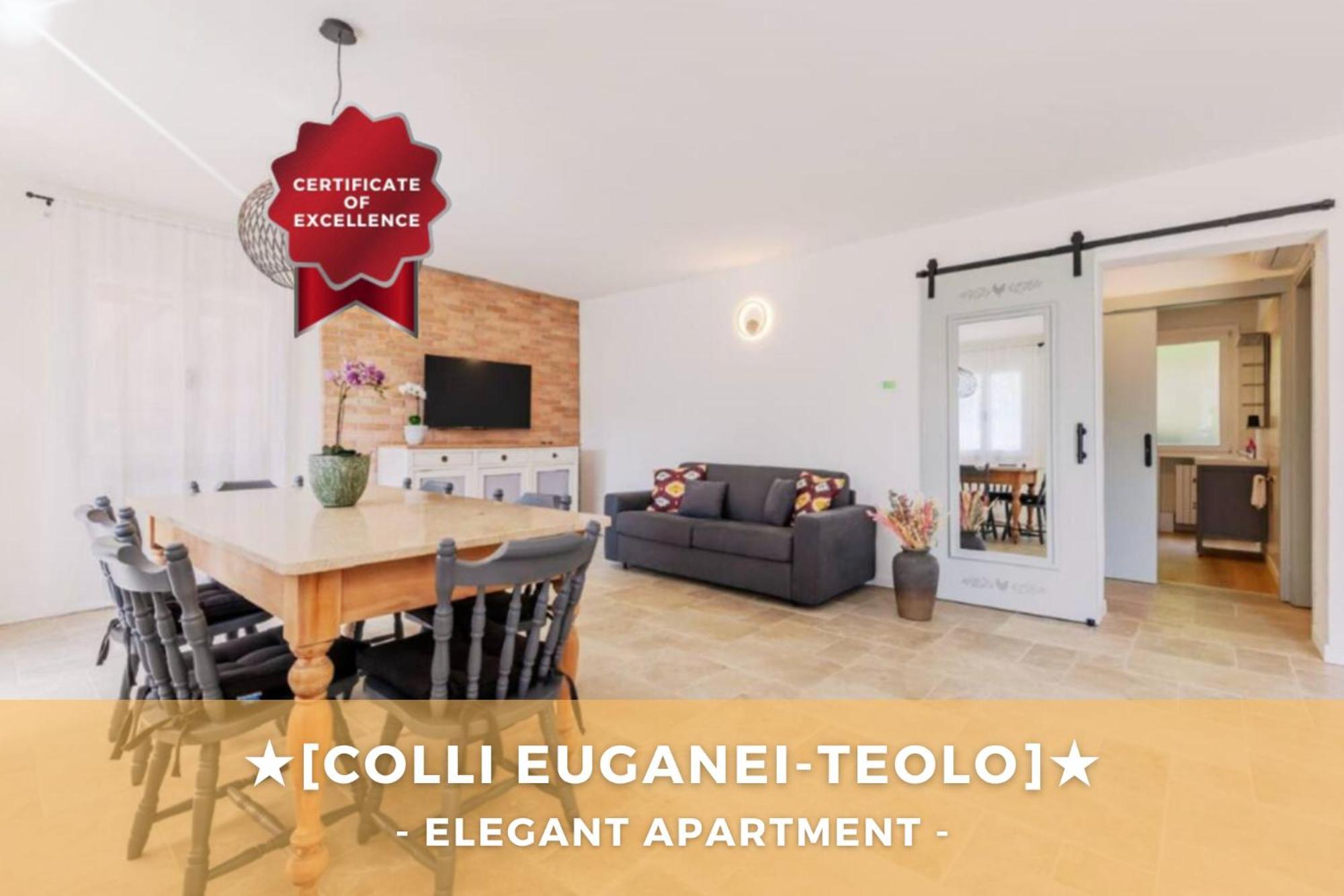 Elegante Appartamento Con Vista - Colli Euganei Teolo Bagian luar foto